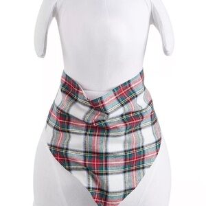 Matching Pet Stewart Plaid. Family Pajamas
Bandana, size L/XL